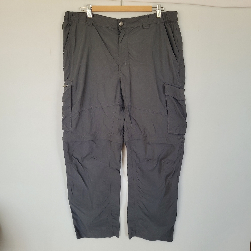 COLUMBIA Mens Omni Shade Convertible Sun Protection Pants Shorts Size 38X30 Hike
